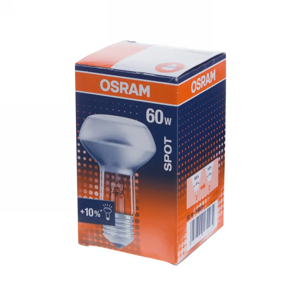 Лампа накаливания Osram спот R63 E27 60 Вт свет тёплый белый 12212078 STLM-2060761  - Вид №1