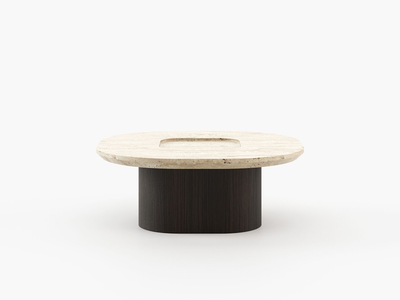 Квадратный журнальный столик из травертина Laskasas Essence ARCH-00063624 - Вид №7