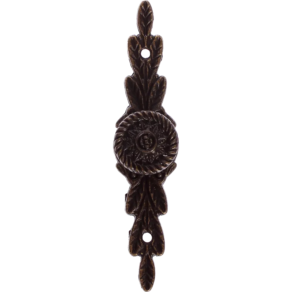 Мебельная ручка-кнопка на планке бронза 88 мм ЛЕВША STLM-2122520 - Вид №1