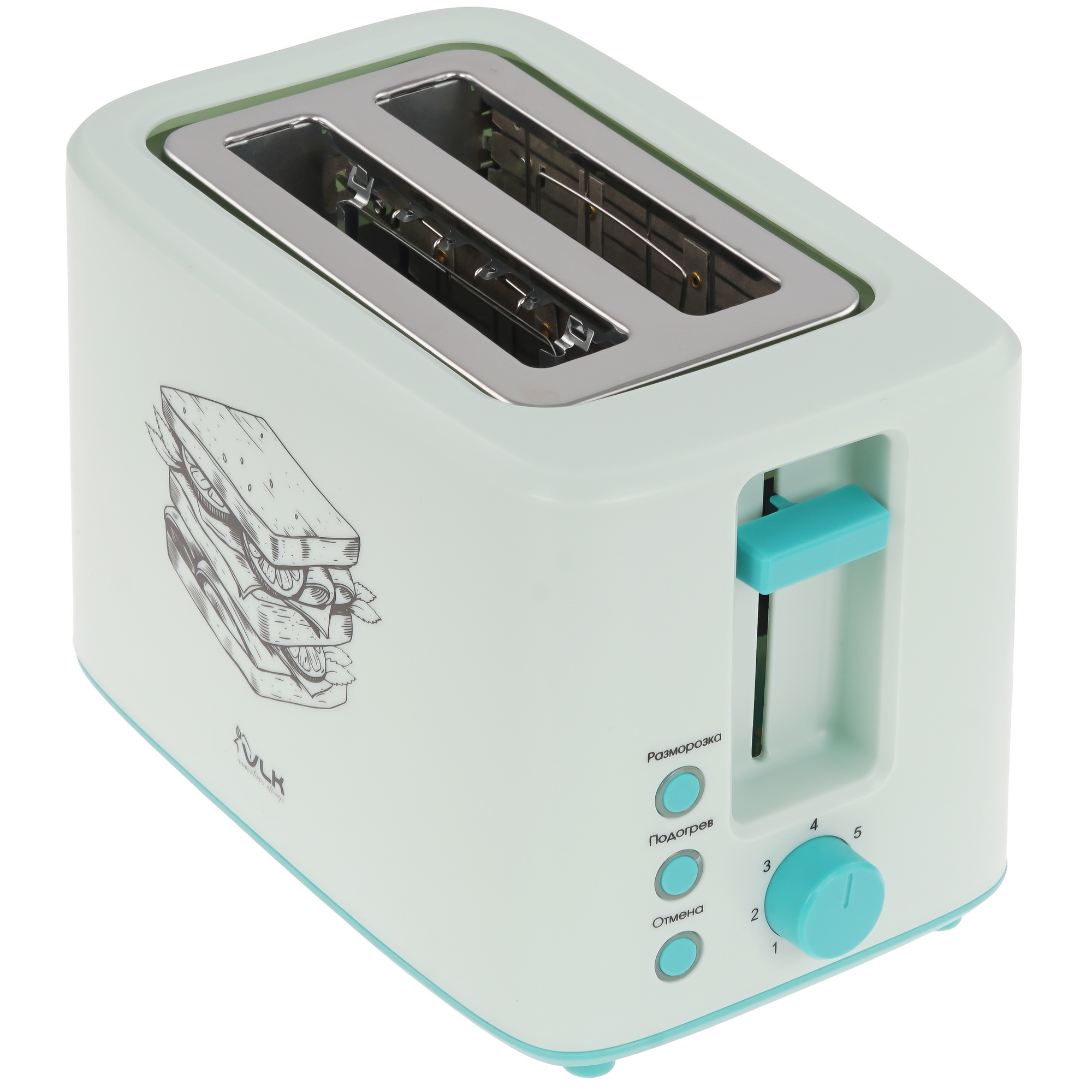 9007710 Тостер VLK Palermo-102 зеленый STDN-0068576