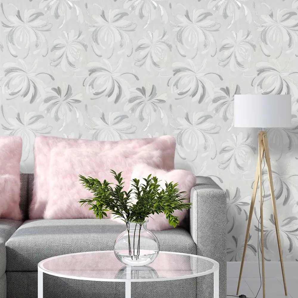 Обои флизелиновые Искра серые 1.06х10 м 0342-21 Santreyd STLM-2057977 - Вид №3