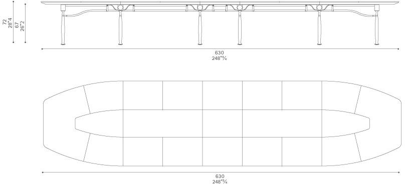 Poltrona Frau Стол для совещаний из орехового дерева L'ufficio - sistemi direzionali sun-id-1479982 - Вид №5