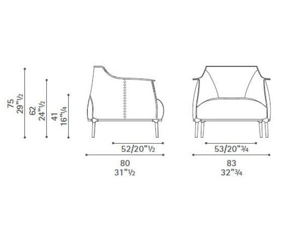 Кожаное кресло In Stock Poltrona Frau ARCH-00131858 - Вид №4