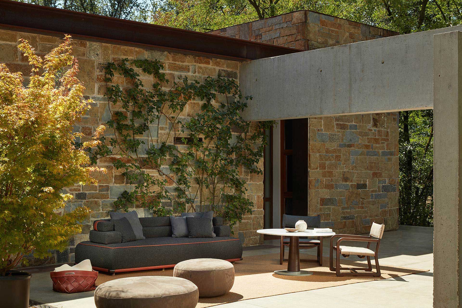 Садовое кресло из красного дерева и ткани с подлокотниками Exteta Loro Piana Interiors, Delight Chairs St. Moritz от Exteta ARCH-00083542 - Вид №14