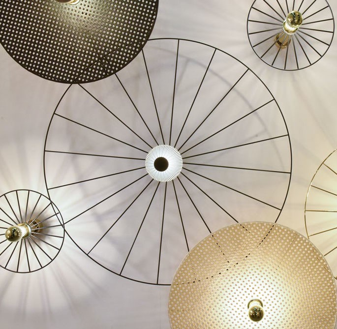 092262 Бра 90 cm черный + цоколь 20 cm черный Aromas del Campo Wheel 