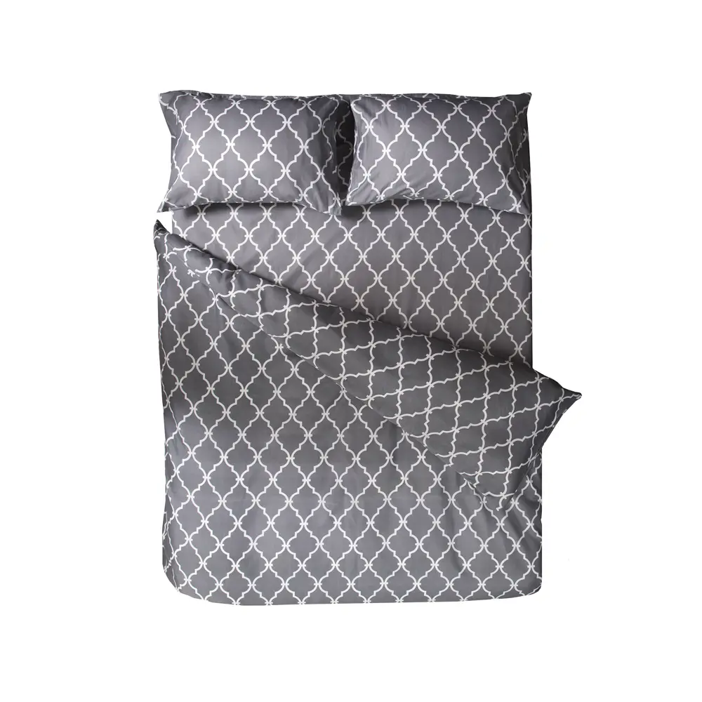 Комплект постельного белья Eclair Паттерн евро полисатин грозовая туча STLM-2123585 - Вид №1