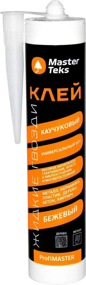 87977903 Клей каучуковый MasterTeks универсальный 601 бежевый 400 г STLM-0076502