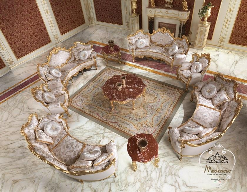 Modenese Gastone Низкий мраморный журнальный столик Deluxe sun-id-1363341 - Вид №3