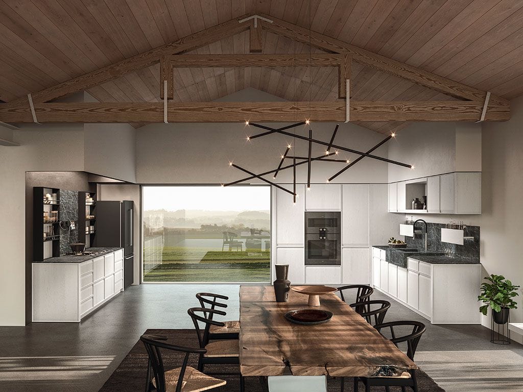 Встроенная кухня со встроенными ручками Arrital Ak_07 ARCH-00038077