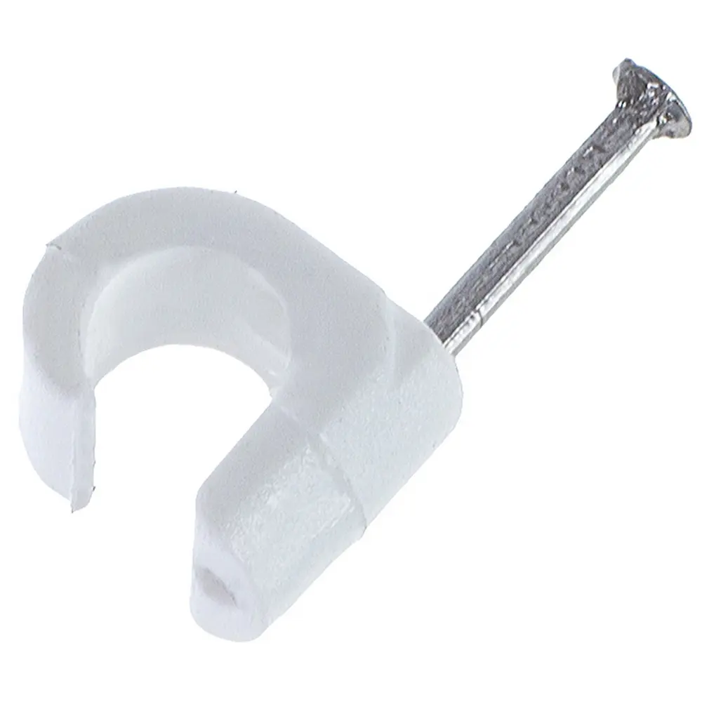 Скоба для электрокабеля круглая 5х10 мм, полипропилен, 50 шт Santreyd STLM-2131211