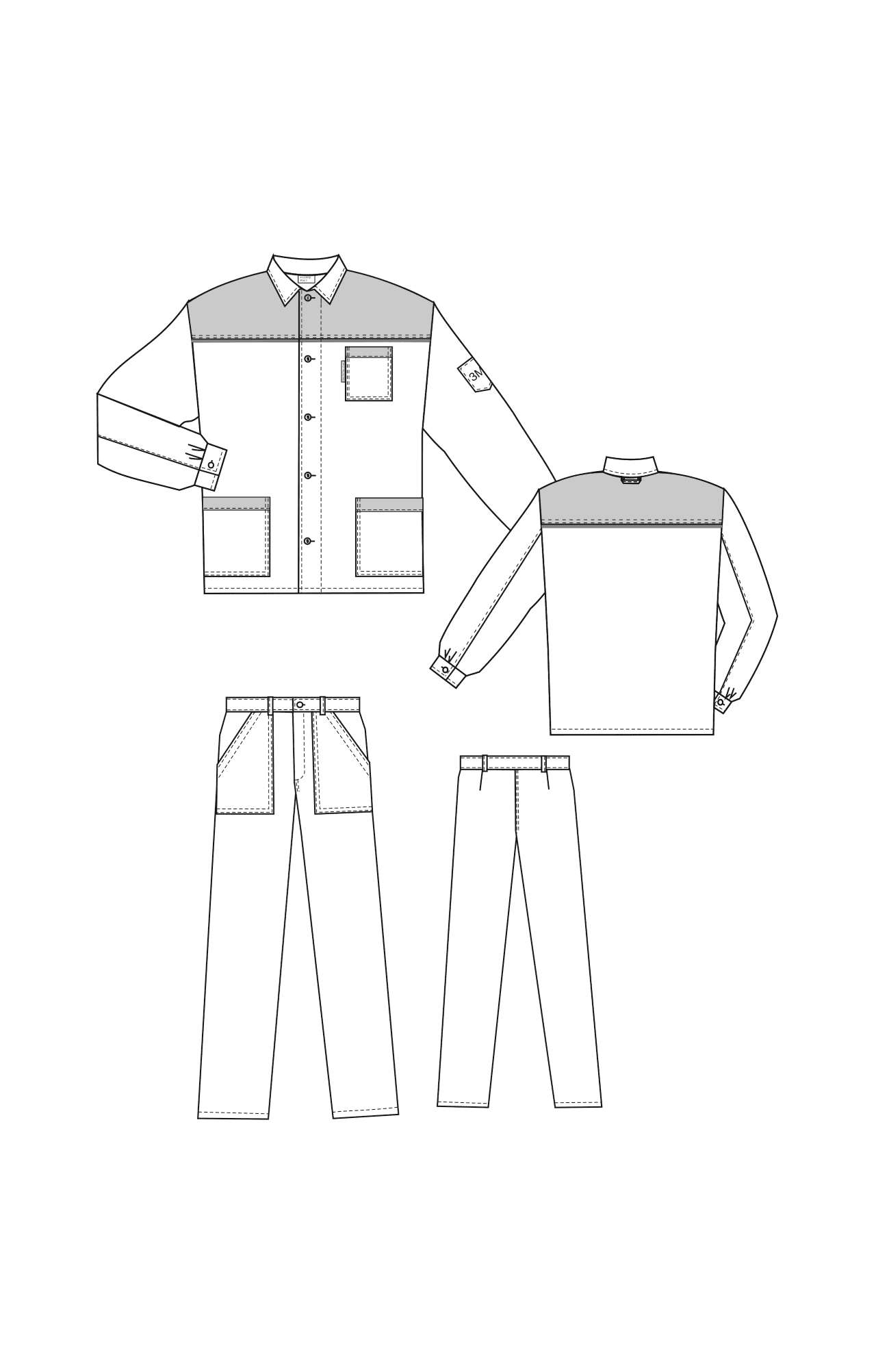 65436 Костюм "Труд" рабочий темно-серый  Летняя спецодежда  размер 64-66/170-176  - Вид №6