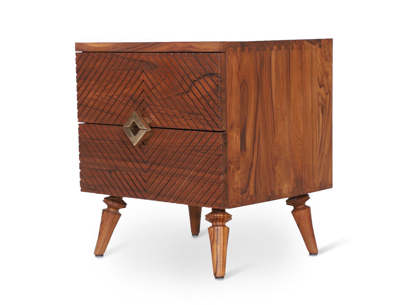 Тумбочка из тикового дерева с ящиками Alankaram UBIN ARCH-00152893 - Вид №1