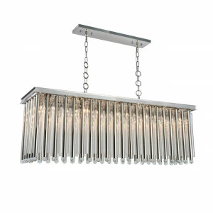 Светильник подвесной 50х120 см серебряный Maxwell BM430P-L DELIGHT COLLECTION ДИЗАЙНЕРСКИЕ 00-3883125 Прозрачный;серебро