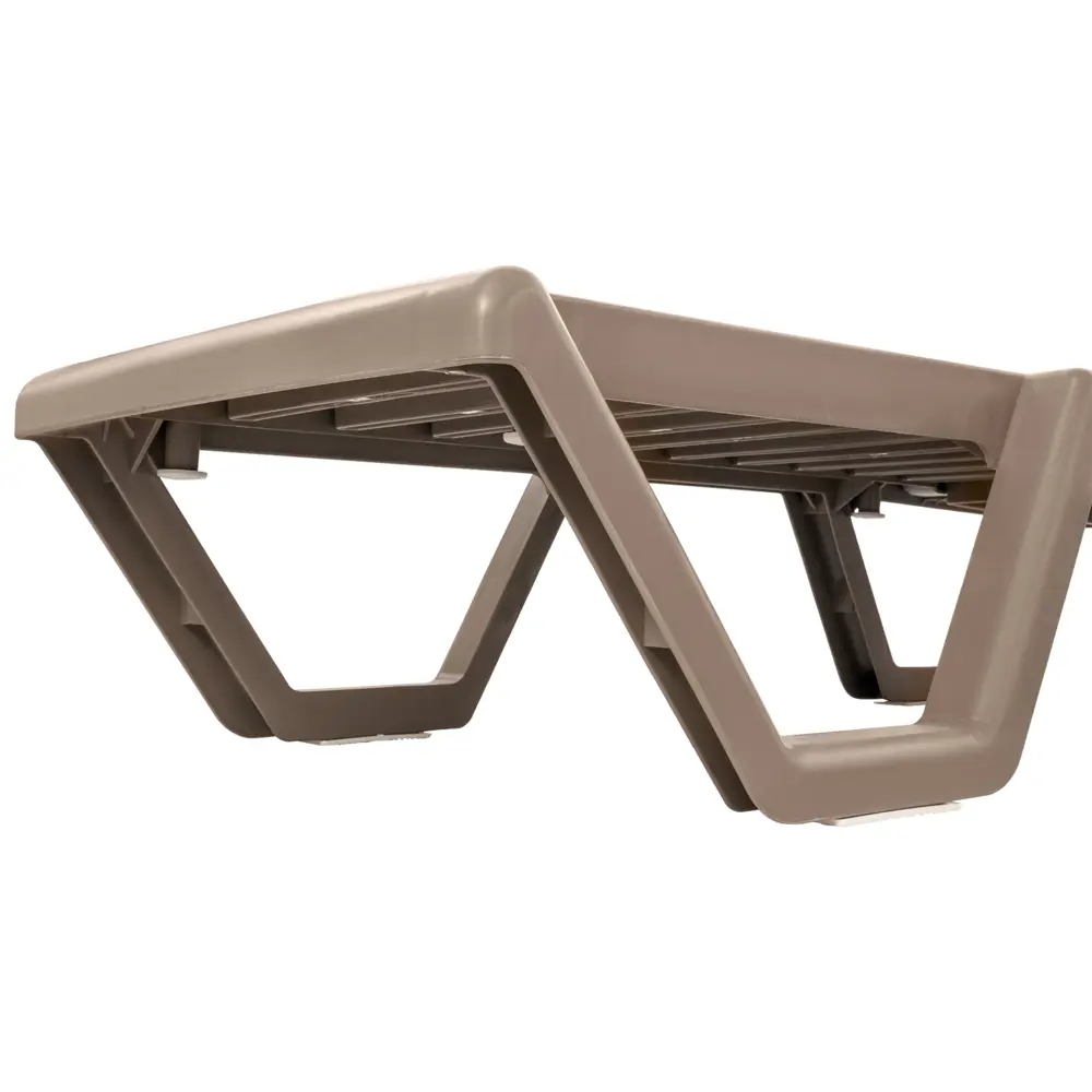 Шезлонг Атлант 184x62x33 см пластик цвет мокко Santreyd STLM-2210200 - Вид №3