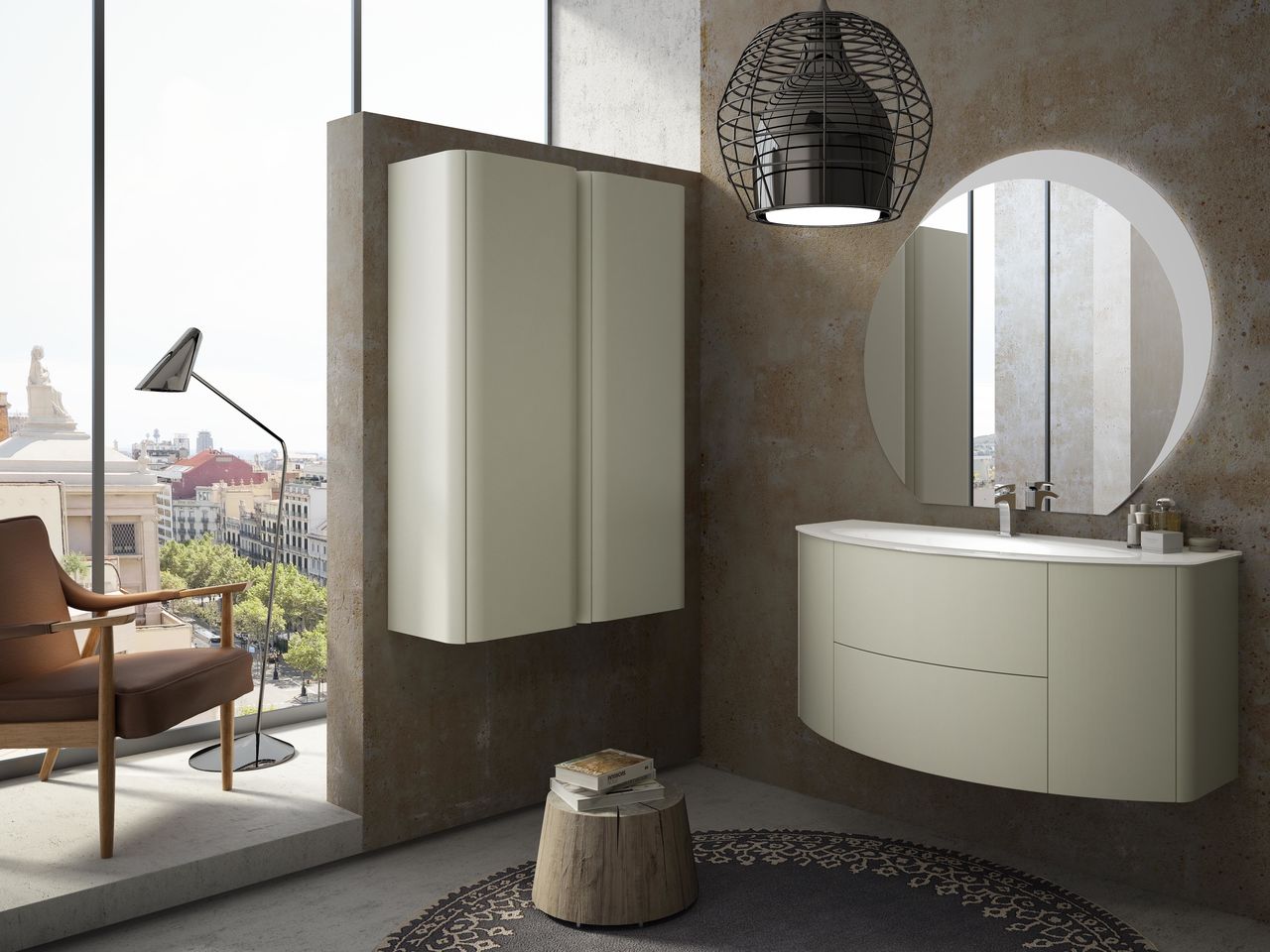 Мебель для ванной CEZARES EDEN 91 Grigio natura - Вид №1