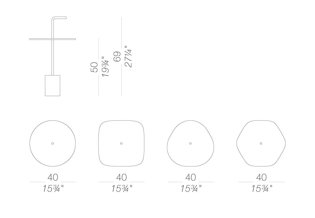 Круглый садовый столик Lapalma JEY OUTDOOR ARCH-00148919 - Вид №7