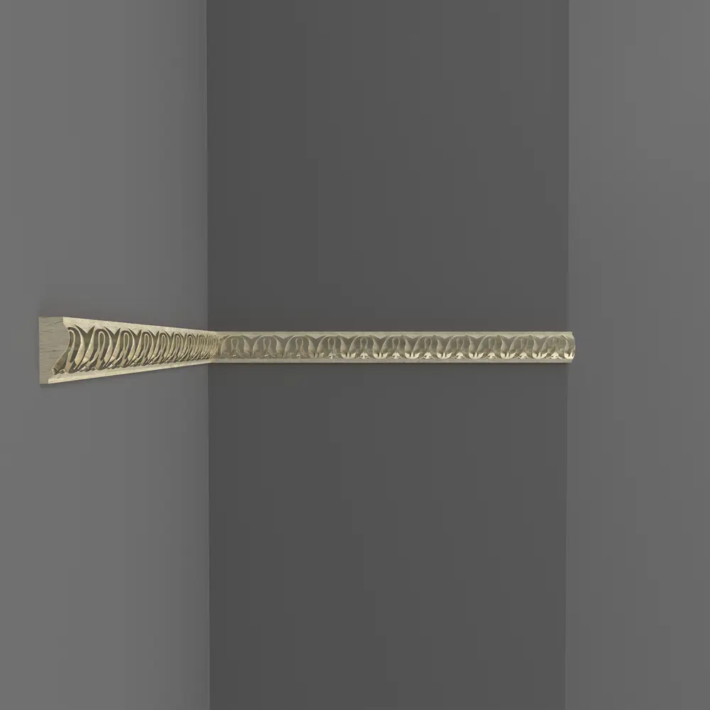 Молдинг настенный полистирол Decomaster 103С-59 серебристый 10х20х2000 мм STLM-2191362 - Вид №4