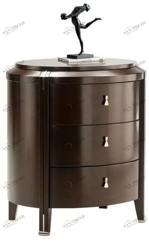 SELVA Прикроватная тумбочка из дерева овальной формы  5058 