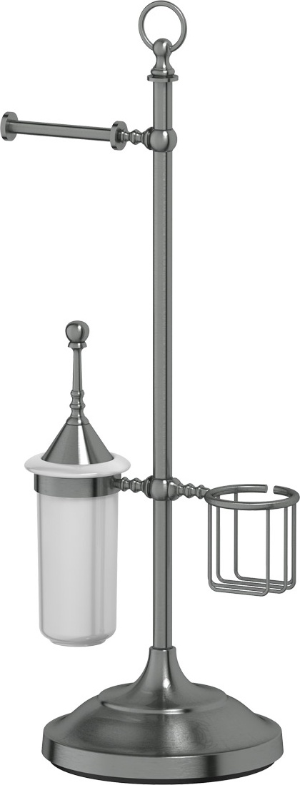 STI 434 Стойка с 3-мя аксессуарами для туалета 80 cm 3SC STILMAR ANTIQUE SILVER Treesseci 3SC