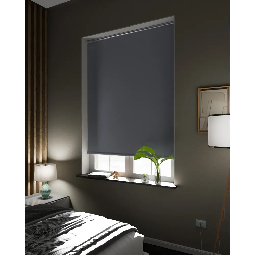Рулонная штора блэкаут Silver 60x175 см темно-серая MIAMOZA 89407642 STLM-1563535 - Вид №6