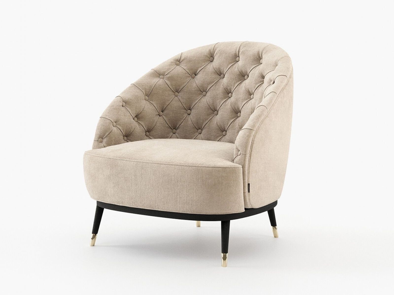 Капитонное кресло с подлокотниками Laskasas HECTOR ARCH-00098142