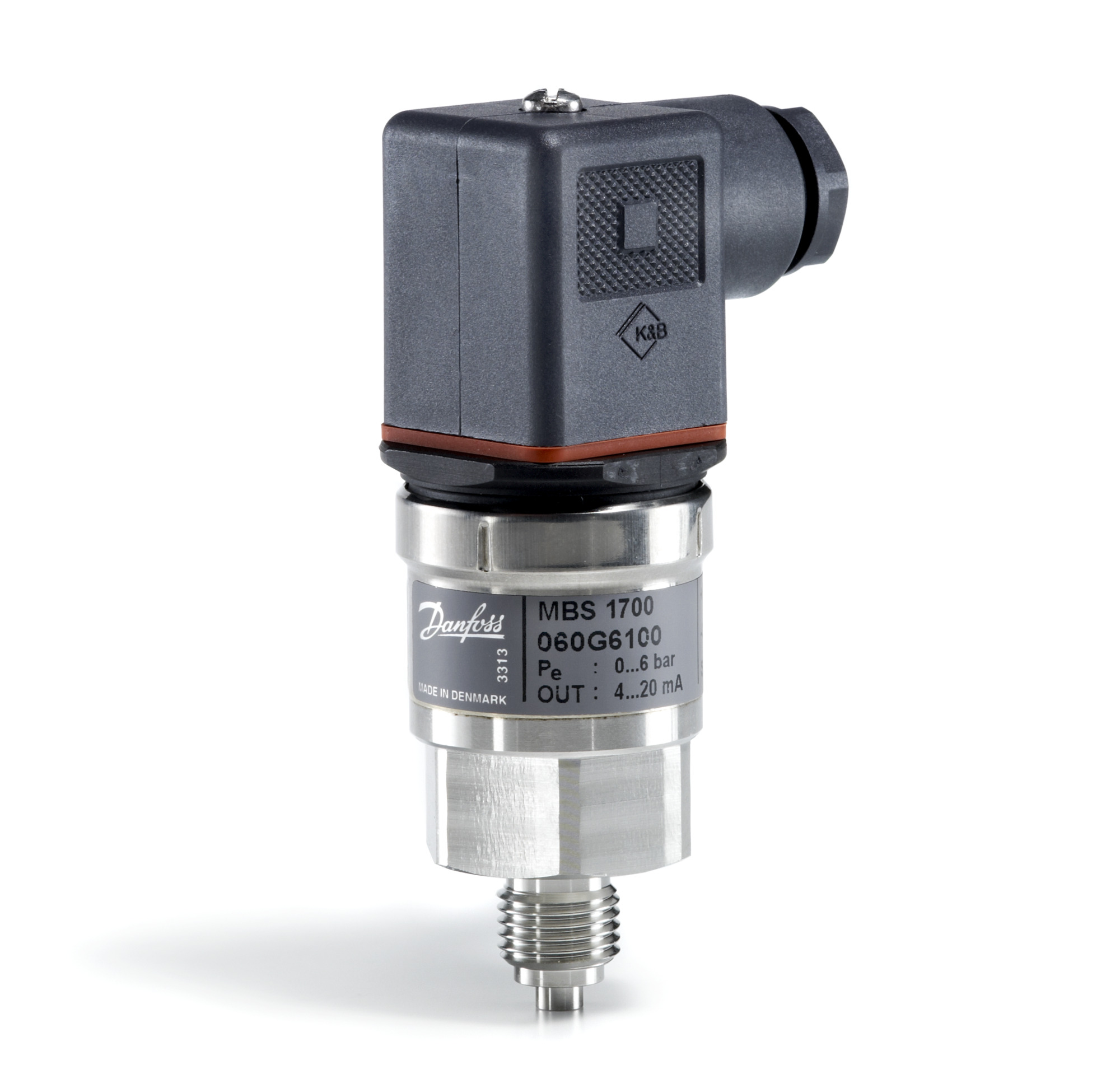 Danfoss MBS 1700 — преобразователи (датчики) давления для ЖКХ, водоснабжения и насосных станций MBS 1700 Преобразователь давления 060G6102  - Вид №2