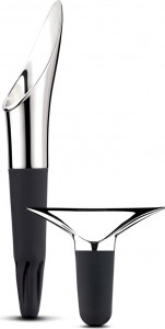 10661469 Georg Jensen Набор из каплеуловителя и стоппера для вина Georg Jensen "Бар" 13,5см и 6см Сталь нержавеющая