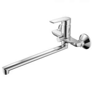 Orange Sofi 2.0 M46-211cr однозахватный универсальный смеситель с поворотным изливом 350 мм, керамичеким дивертором и душевыми аксессуарами (шланг, лейка, держатель) Хром