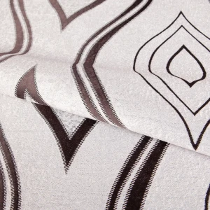 Ткань димаут «Витражный», 280 см, вензель, цвет бежево-шоколадный