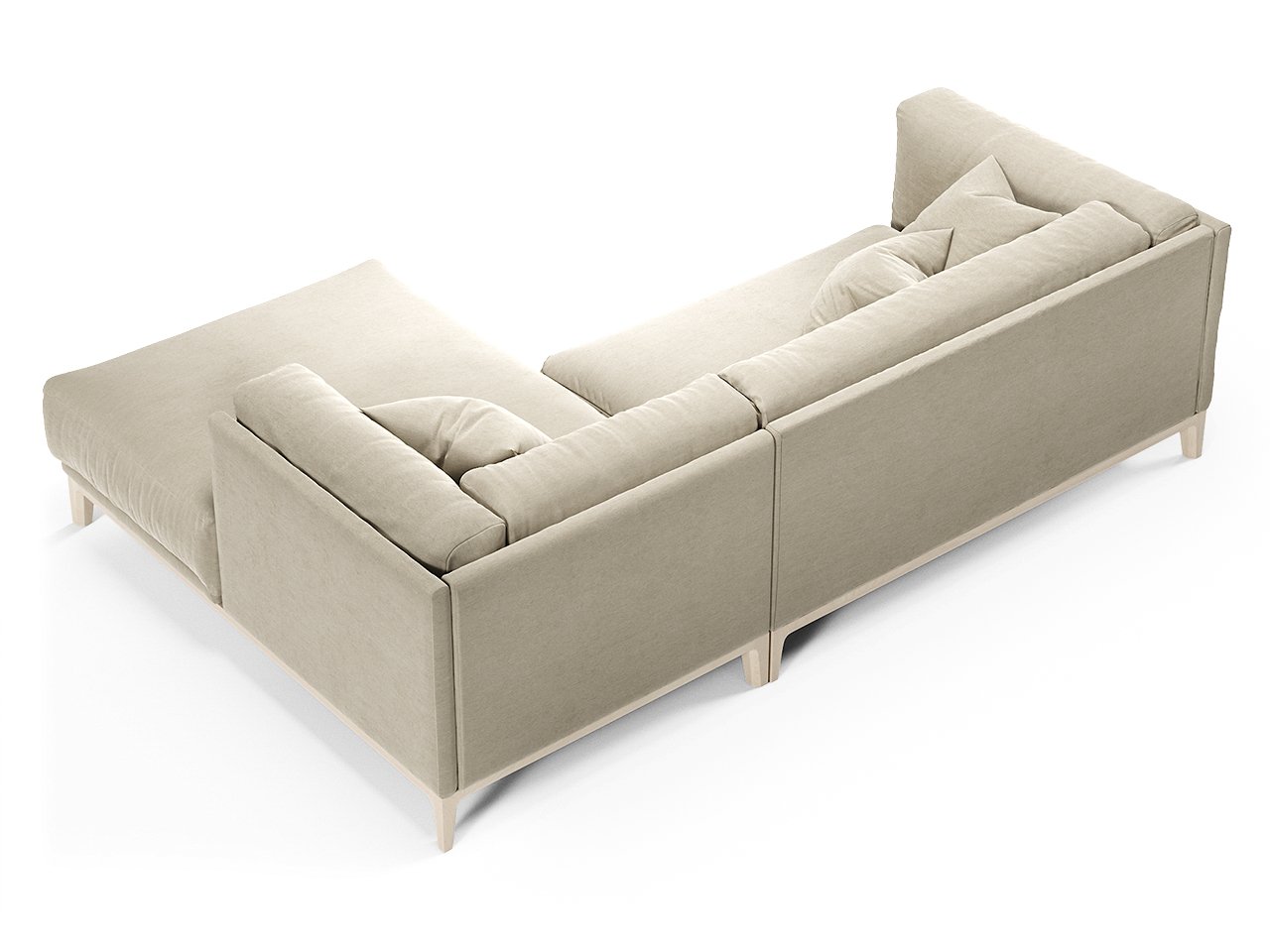 Диван Case угловой серый велюр THE IDEA ДИЗАЙНЕРСКИЕ 210544 Серый  - Вид №3