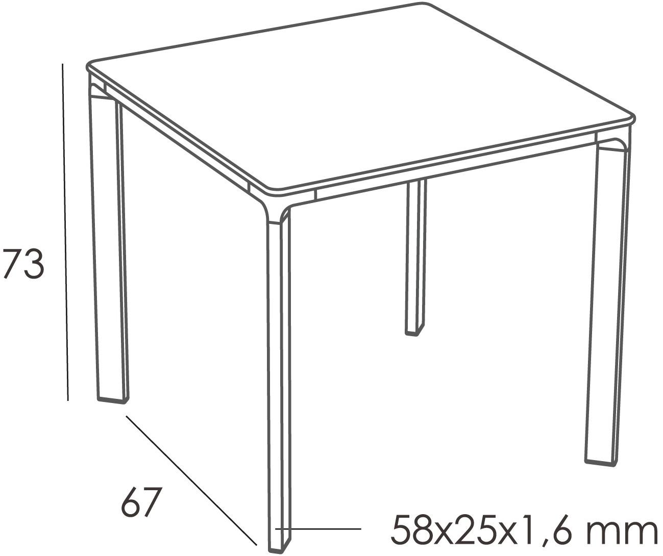 Ezpeleta Квадратный садовый стол из алюминия и hpl  Mhk-meec  - Вид №5