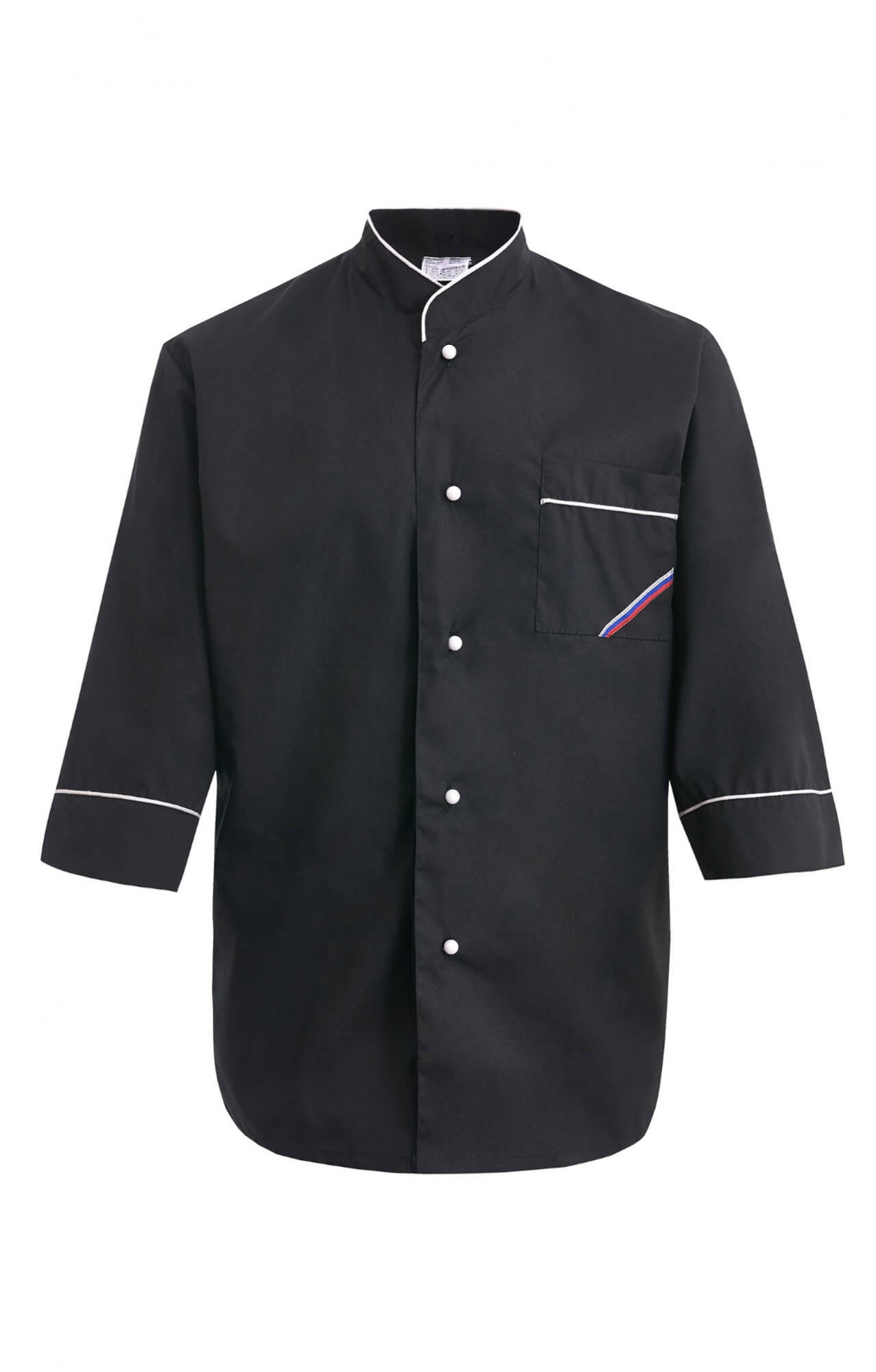 69101 Куртка поварская "Люкс-Лайт" черная  Повар  размер 48-50/170-176 Спецодежда 