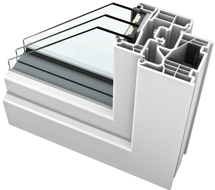 INTERNORM Italia Окно пвх с тройным остеклением sun-id-1386959 - Вид №1