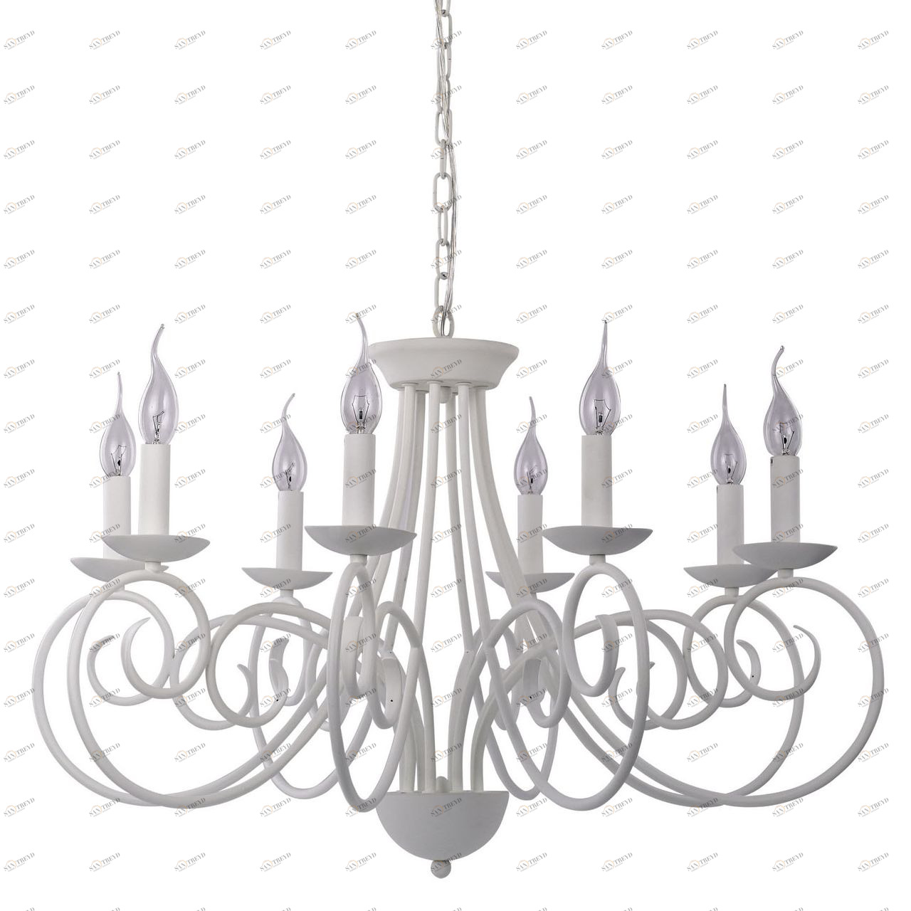 Подвесная люстра Ideal Lux Sem SP8 IDEAL LUX ДИЗАЙНЕРСКИЕ, SEM 057428 Белый 