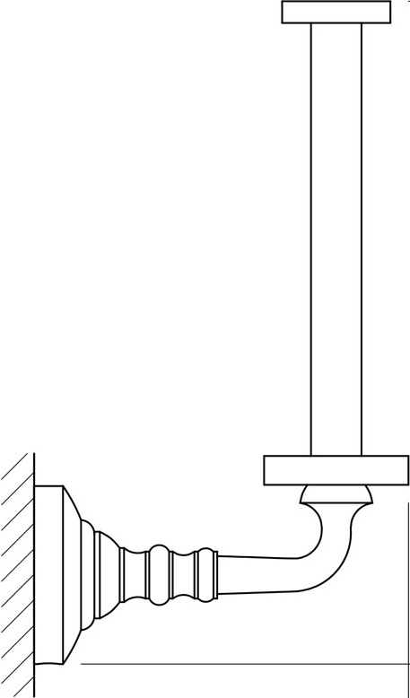 STI 222 Держатель запасного рулона туалетной бумаги 3SC STILMAR GOLD Treesseci 3SC - Вид №1