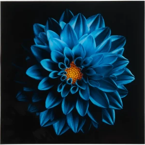 Картина на стекле Синий цветок 30x30 см 82402188 STLM-2177219