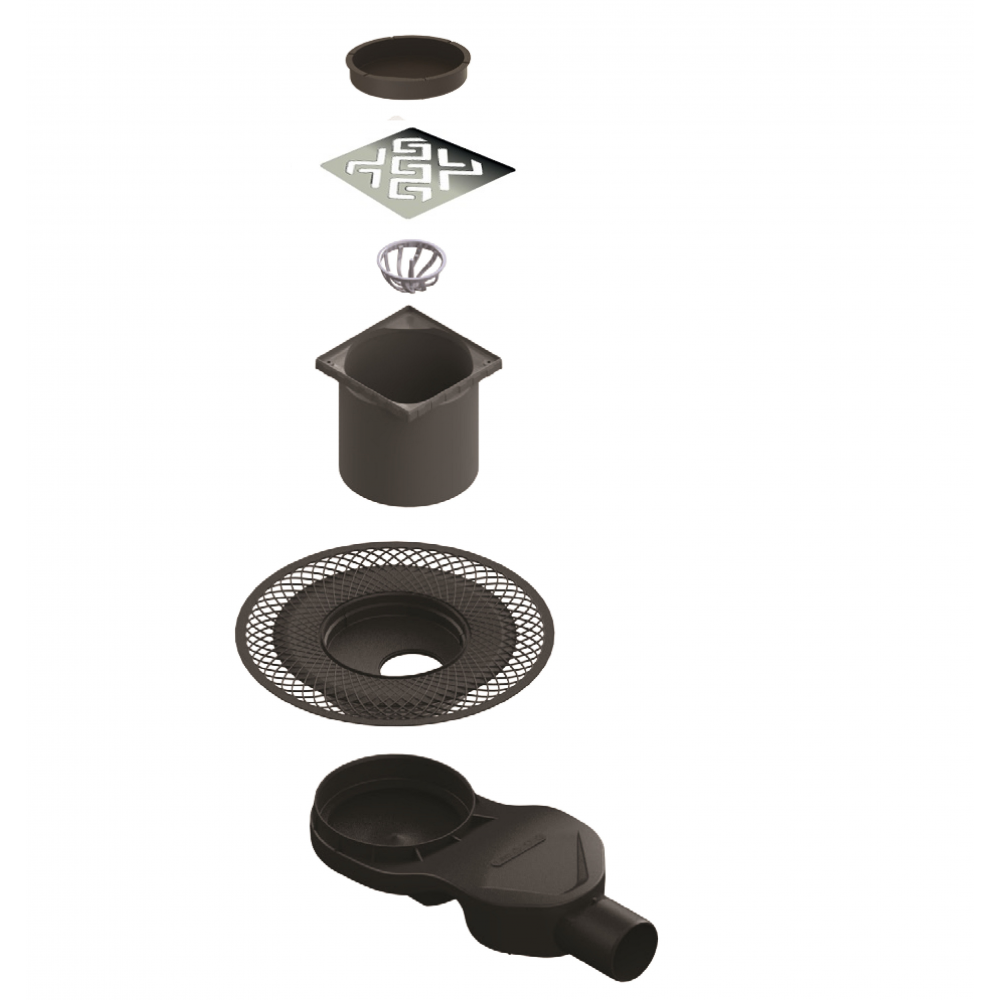 090161 Трап водосток PLATZ Antik 150х150  Berges PLATZ Norma  - Вид №4