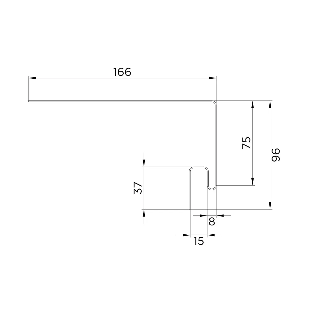Планка околооконная для фасадных панелей MONLID цвет белая STLM-2129946 - Вид №3
