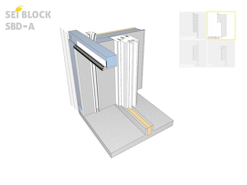 Теплоизоляционное плечо для оконного отсека Sei System SEI BLOCK DOUBLE A ARCH-00068060