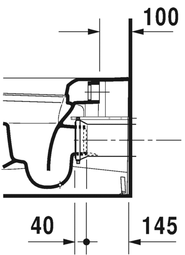 2169592000 Приставной унитаз напольный Белый Duravit ME BY STARCK Германия - Вид №5