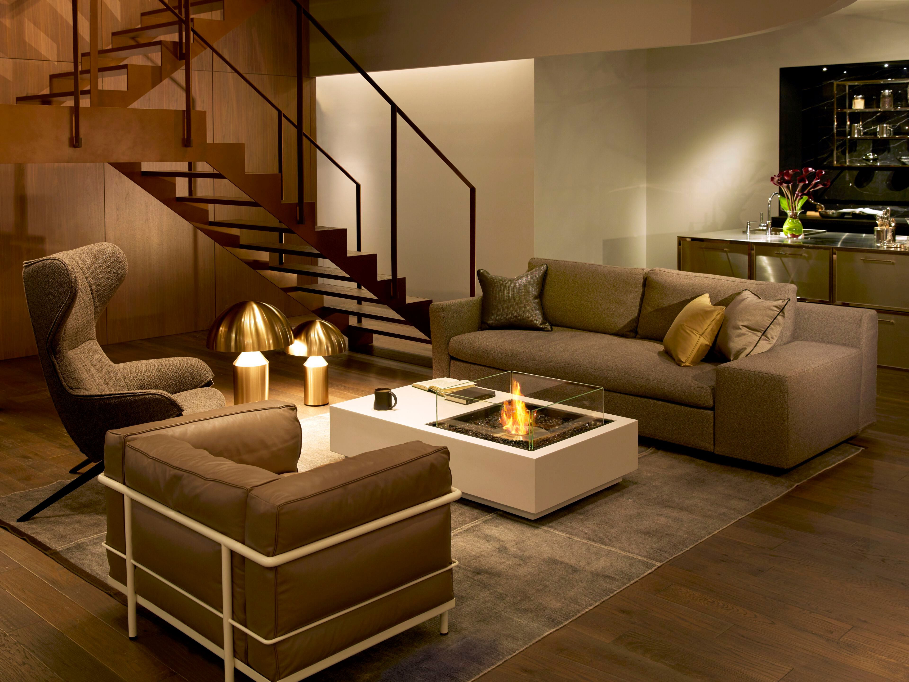 Отдельно стоящий камин на биоэтаноле или газе EcoSmart Fire Каминные столы ARCH-00078938