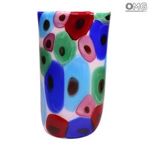 4554 ORIGINALMURANOGLASS Ваза Попугай - Дутое стекло - муранское стекло OMG 25 см