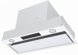 FANTASY LIGHT 60 White Вытяжка / ширина 600 мм, полновстраиваемая, сенсорное управление, 3 скорости, 800 м3/ч, 40 дб, светодиодное led освещение, опция: угольный фильтр cf190c, белый цвет Maunfeld