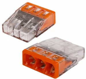 Клемма соединительная Ваго / WAGO 2273-203, 3-разъёма под провода