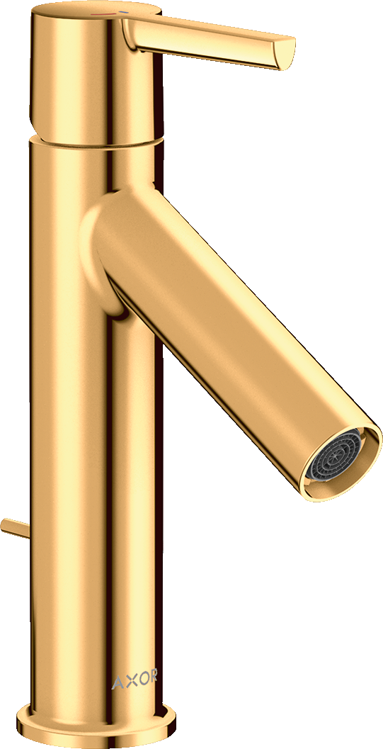 10007990 Смеситель для раковины 100, однорычажный, CoolStart, с рычажной ручкой и сливным гарнитуром AXOR STARCK