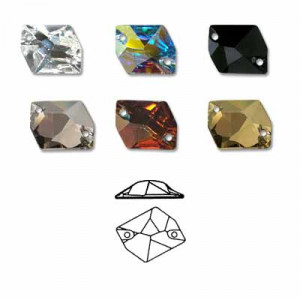 3265 Страз пришив. Crystal 20 x 16 мм кристалл белые (crystal 001) Сваровски