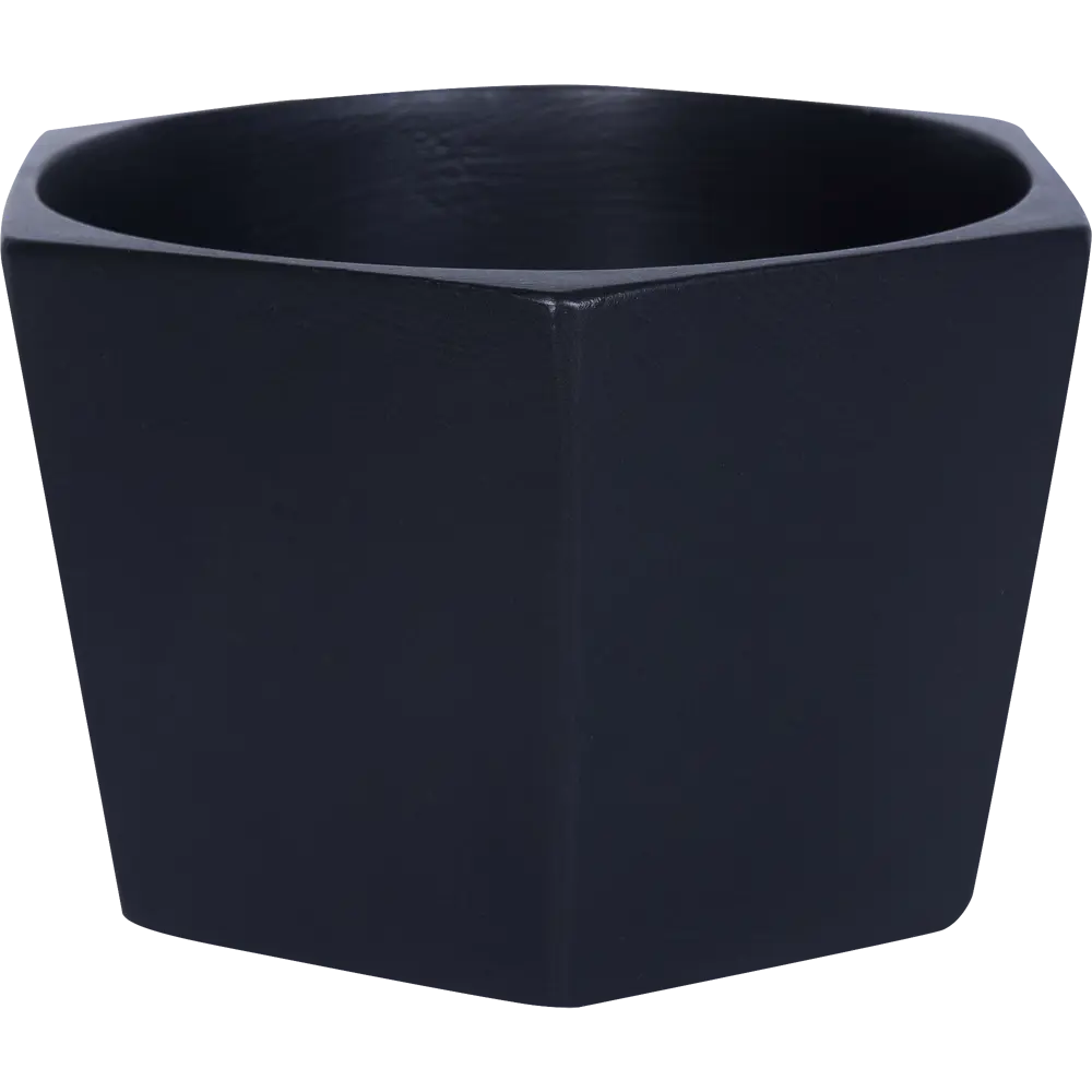 Кашпо Эджес ø18 h11 см v1.5 л керамика чёрный Santreyd STLM-2133545 - Вид №1