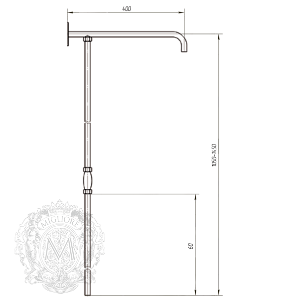 Душевая колонна MIGLIORE King ML.RTR-36.219.DO - золото  - Вид №2