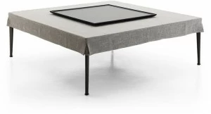B&B Italia Квадратный тканевый журнальный столик с подносом Mirto indoor Imt135v