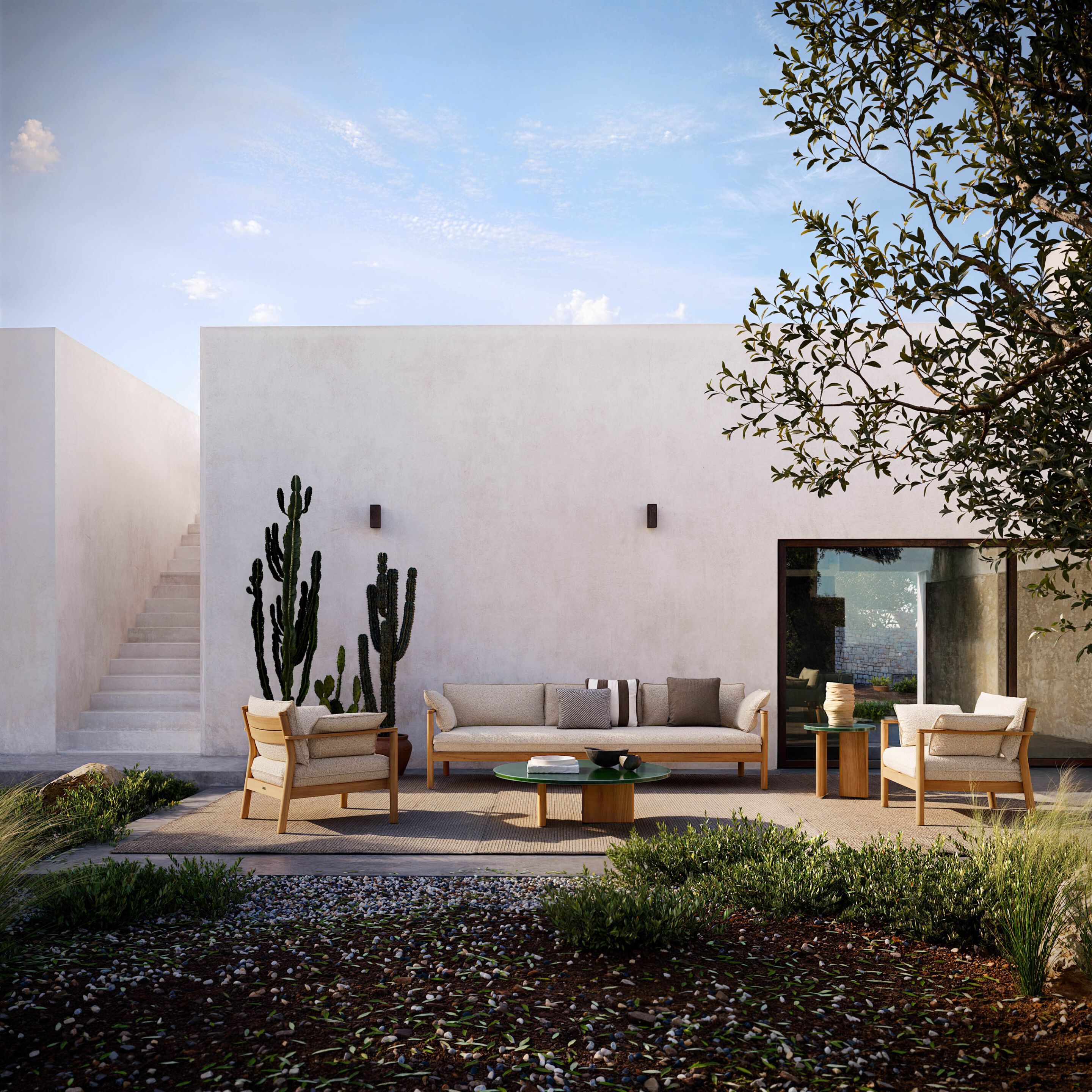 2-местный тканевый садовый диван Atmosphera Панама ARCH-00041755 - Вид №3